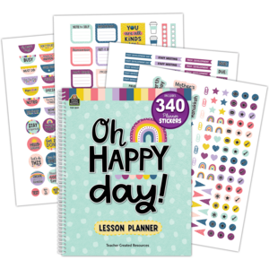 TCR8321 Oh Happy Day Lesson Planner Image
