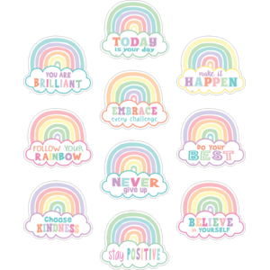 TCR8418 Pastel Pop Positive Sayings Accents Image