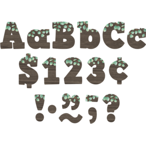 TCR8450 Eucalyptus 4" Bold Block Letters Combo Pack Image
