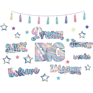 TCR8737 Iridescent Dream Big Bulletin Board Display Image