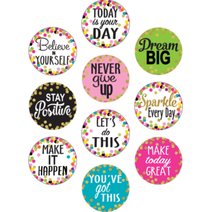 TCR8890 Confetti Positive Sayings Accents Image