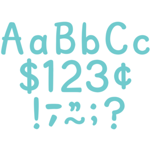 TCR9151 Light Turquoise 4" Modern Classic Letters Combo Pack Image