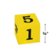 Foam Numbered Dice (numerals 1-6) Alternate Image SIZE