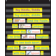 Black 10 Pocket Chart Alternate Image A