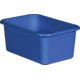 Blue Small Plastic Storage Bin 6 Pack Alternate Image A