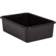 Black Large Plastic Storage Bin 6 Pack Alternate Image A