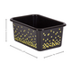Black Confetti Small Plastic Storage Bins 6-Pack Alternate Image SIZE