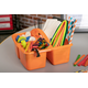Orange Plastic Storage Caddies 6-Pack Alternate Image B