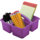 Purple Plastic Storage Caddies 6-Pack Alternate Image C