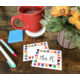Colorful Paw Prints Name Tags/Labels Alternate Image A