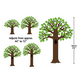 Big Tree with Polka Dot Leaves Bulletin Board Display Set Alternate Image SIZE