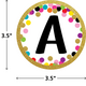 Confetti Circle Letters Alternate Image SIZE