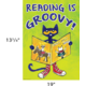 Pete the Cat Reading Is Groovy Positive Poster Alternate Image SIZE