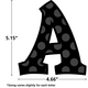 Black Sassy Solids 5" Letters Alternate Image SIZE