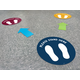 Spot On Floor Markers Please Stand Here - 7" Alternate Image B