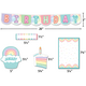 Pastel Pop Happy Birthday Mini Bulletin Board Alternate Image SIZE