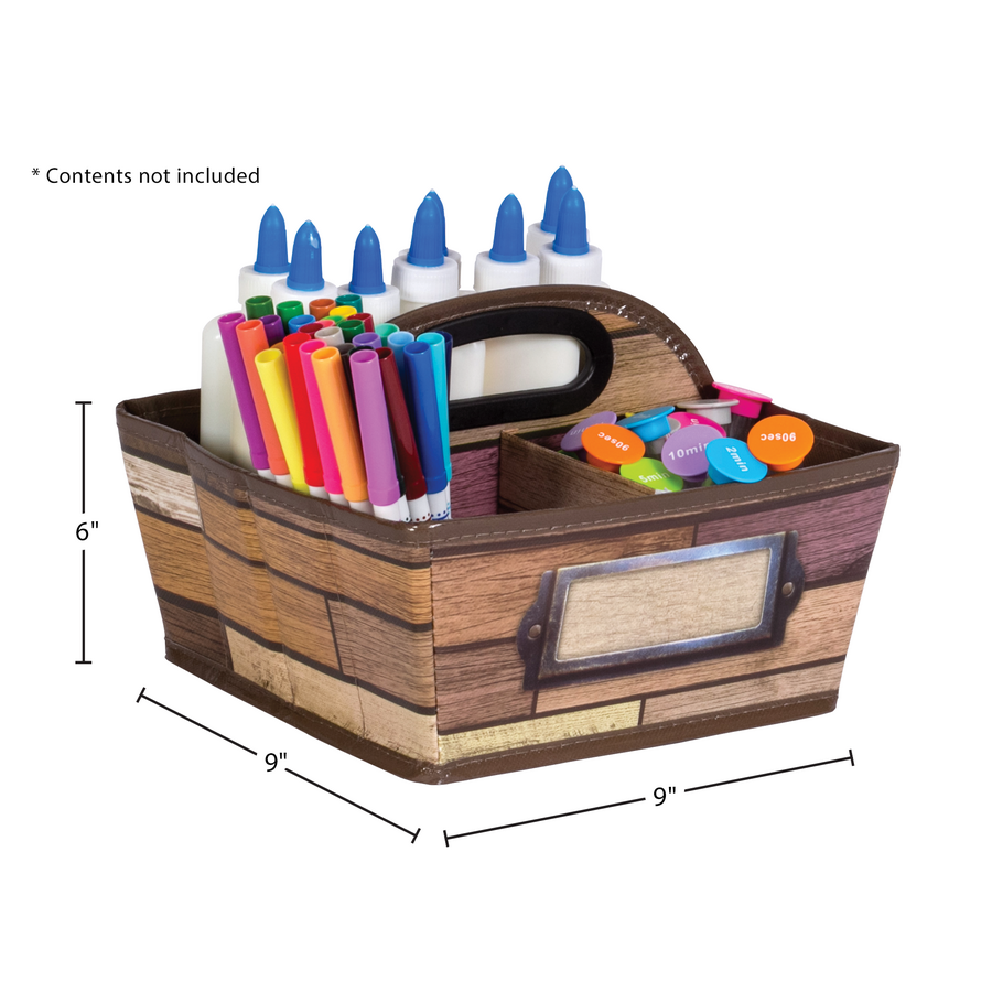 Reclaimed Wood Storage Caddy - TCR20916 | Teacher Created Resources