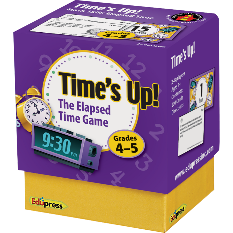 Time's Up! Elapsed Time Game Grades 45 TCR63756 Teacher Created