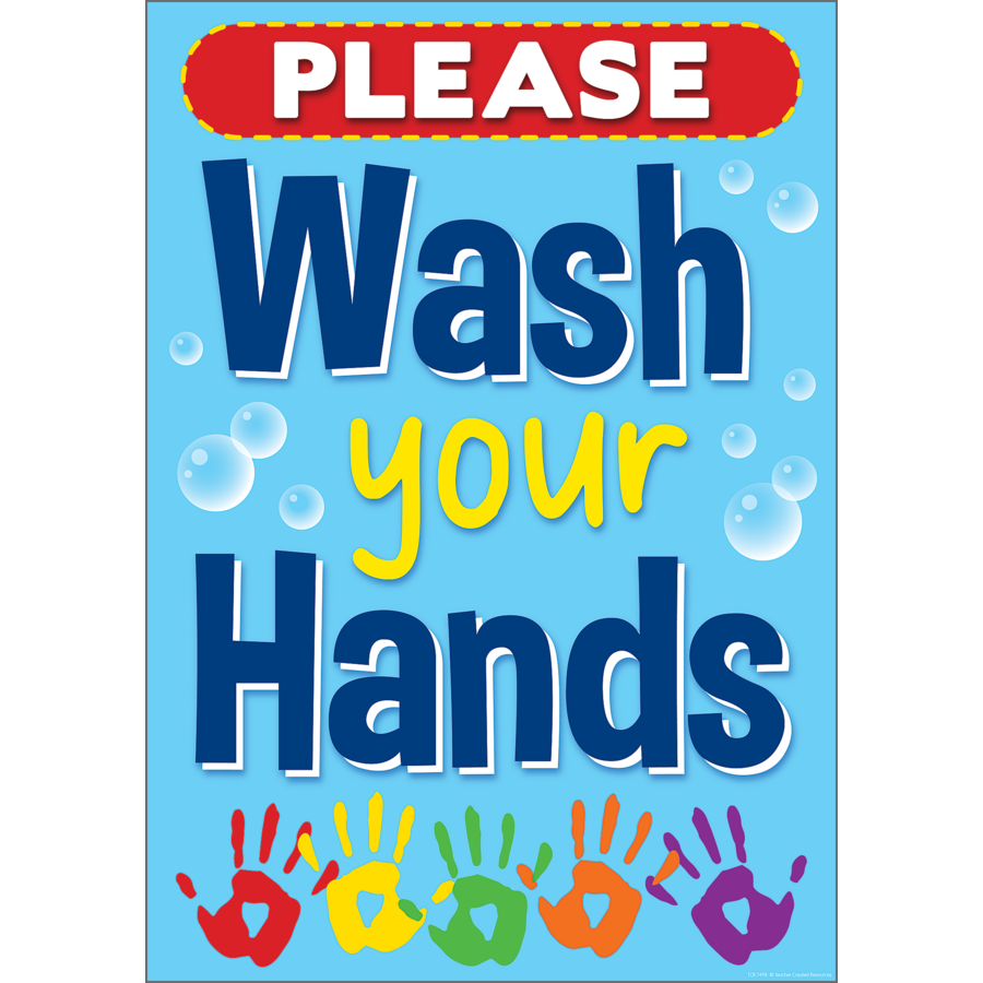 Wash Your Hands Positive Poster Tcr7498 Teacher Created Resources 1666