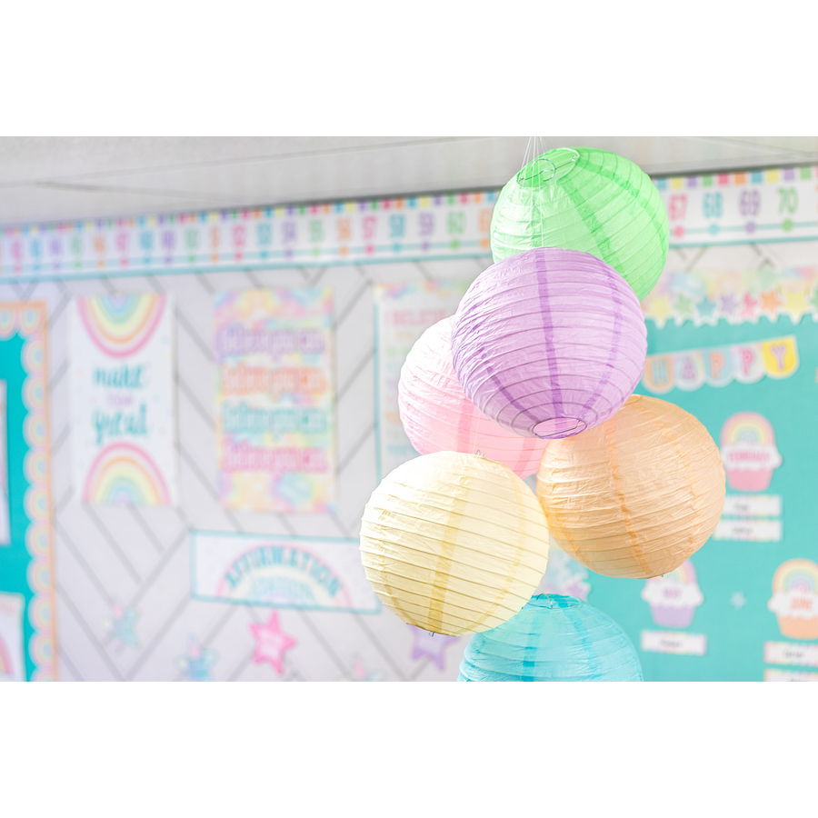 Pastel Pop 8" Hanging Paper Lanterns TCR77523 Teacher Created Resources