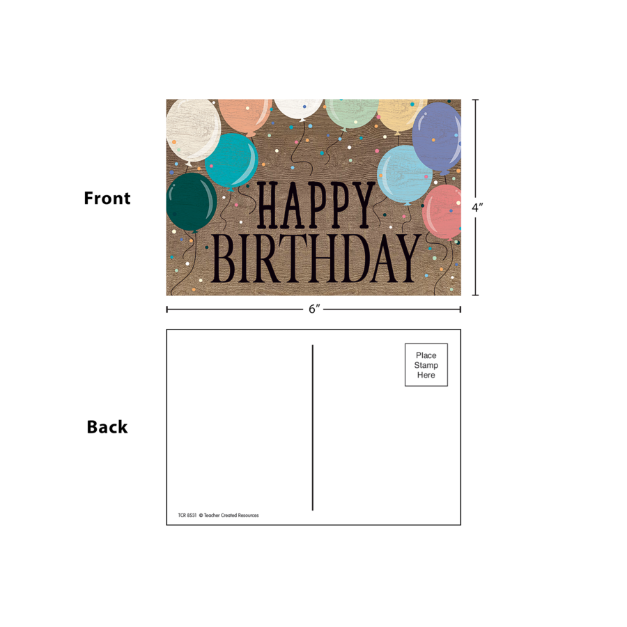 Home Sweet Classroom Happy Birthday Postcards - TCR8531 | Teacher ...