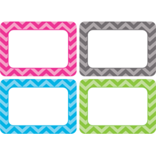 Chevron Name Tags/Labels - Multi-Pack