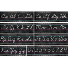Chalkboard Brights Cursive Writing Bulletin Board Display Set
