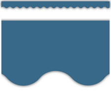 Slate Blue Scalloped Border Trim