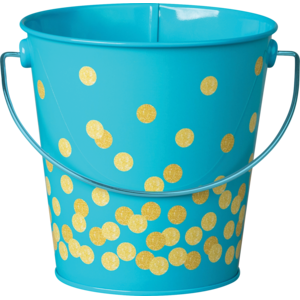 TCR20973 Teal Confetti Bucket Image