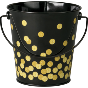 TCR20975 Black Confetti Bucket Image