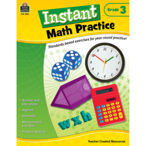 TCR2553 Instant Math Practice Grade 3 Image