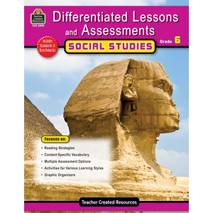 TCR2929 Differentiated Lessons & Assessments: Social Studies Grade 6 Image