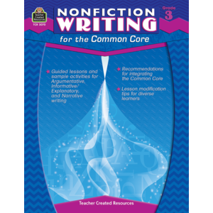 TCR3070 Nonfiction Writing for the Common Core Grade 3 Image
