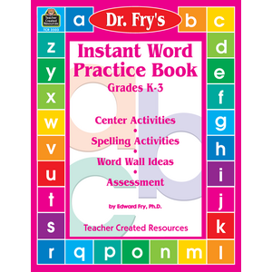 TCR3503 Instant Word Practice Book by Dr. Fry Image
