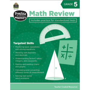 TCR3745 Math Review Grade 5 Image
