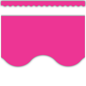 TCR5582 Hot Pink Scalloped Border Trim Image