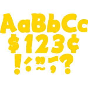 TCR5818 Yellow Gold Funtastic 4" Letters Combo Pack Image