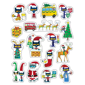 TCR62023 Pete the Cat Christmas Stickers Image