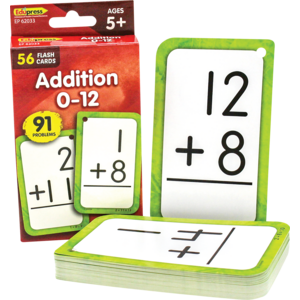 TCR62033 Addition 0-12 Flash Cards Image