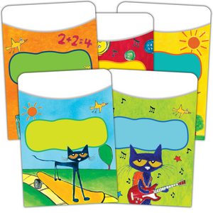 TCR63923 Pete the Cat Library Pockets - Multi-Pack Image