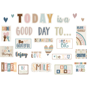 TCR7163 Everyone is Welcome Today is a Good Day Mini Bulletin Board Image