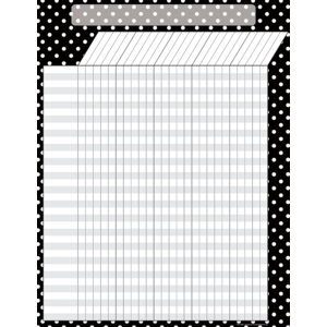 TCR7604 Black Polka Dots Incentive Chart Image