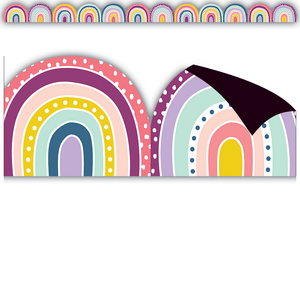 TCR77560 Oh Happy Day Rainbows Magnetic Border Image