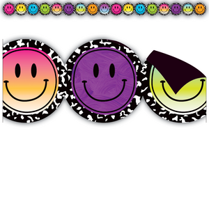 TCR77571 Smiley Faces Die-Cut Magnetic Border Image