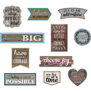 TCR77875 Clingy Thingies: Home Sweet Classroom Positive Sayings Accents Image