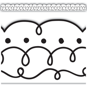 TCR8340 Squiggles and Dots Die-Cut Border Trim Image