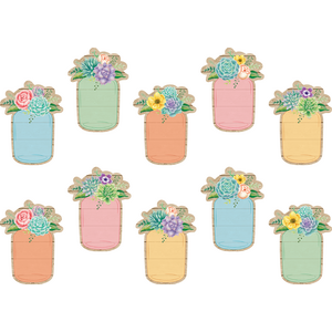 TCR8551 Rustic Bloom Mason Jars Accents Image