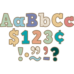 TCR8820 Painted Wood Bold Block 4" Letters Combo Pack Image
