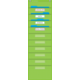 Lime Polka Dots 10 Pocket File Storage Pocket Chart Alternate Image A