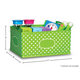 Lime Polka Dots Small Storage Bin Alternate Image SIZE